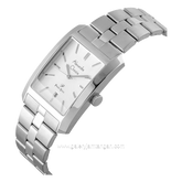 Alexandre Christie AC 1019 MD & AC 1019 LD Silver Dial White Stainless Steel